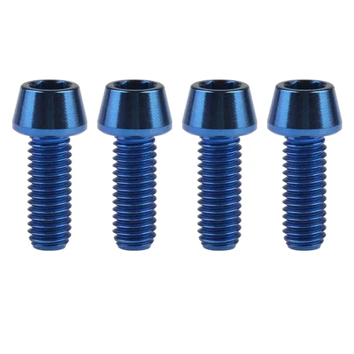Miniatura 80 de Titanio Ti M6 x 10 16 18 20 25 30 35 40 45 50 55 60 2.559 in Allen - Tornillos hexagonales de 2.559 in, tornillos cónicos, paquete de 4