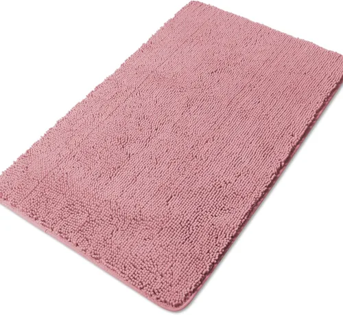 Miniatura 96 de Yeaban Alfombra de pasillo de baño de 24 x 72 pulgadas, antideslizante, alfombra de baño larga de felpilla gruesa, absorbente y lavable, alfombra