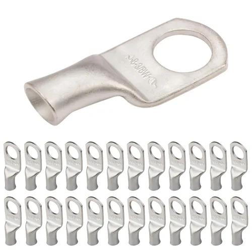 Miniatura 150 de SELTERM 5 piezas terminales de cable de cobre estañado 1/0 AWG perno de 1/2", extremos de cable de batería, terminales de anillo, conectores