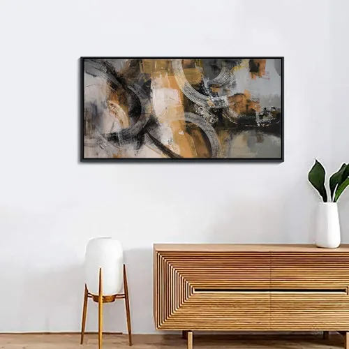 Miniatura 6 de KLAKLA Arte Moderno para Decoración de Paredes - Arte de Pared Grande para Sala de Estar, Oficina, Dormitorio - Cuadros de Lienzo de Arte de Pared