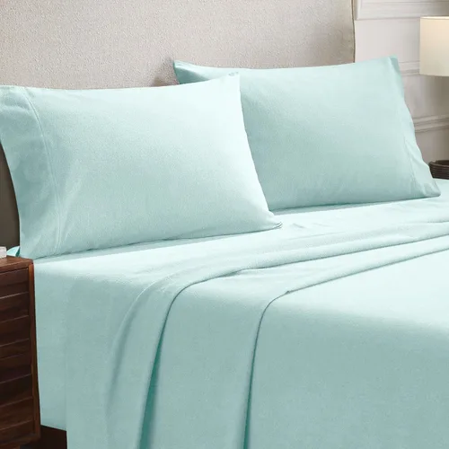 Miniatura 8 de Juego de ropa de cama de franela de algodón de alta calidad, el juego incluye: 2 fundas de almohada, acento de dormitorio contemporáneo sólido