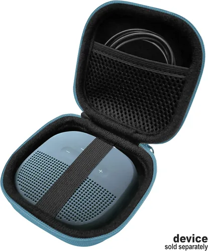 Miniatura 3 de Funda protectora con características para altavoz Bluetooth Bose SoundLink Micro de WGear, diseño funcional con bolsillo de malla para cable y otros