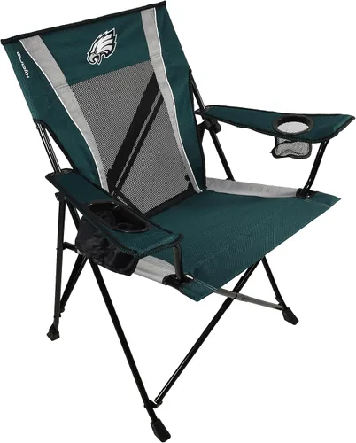 Kijaro Silla plegable para aficionados al deporte, 26 pulgadas de largo x 35.5 pulgadas de ancho x 37 pulgadas de alto, Philadelphia Eagles