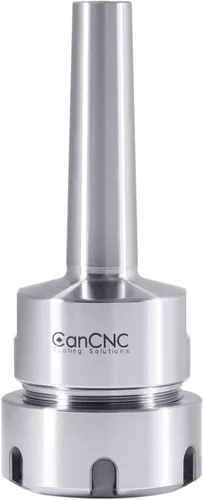 Accusize Industrial Tools Portabrocas de vástago MT2 cónico Morse ER32, Máx 8000 RPM, Extremo de barra de tracción 3/8"-16, Máx TIR 0.0002" de