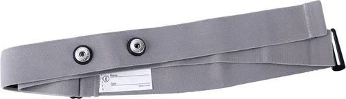Miniatura 4 de Correa de pecho de repuesto para monitor de frecuencia cardíaca compatible con Polar H10 H9 H7 H1 Wahoo Tickr Garmin cinturón de pecho Gris