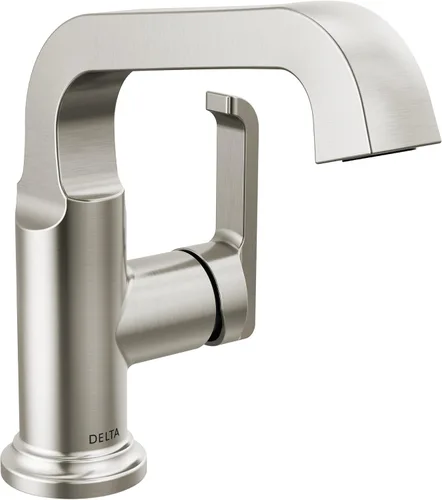 Miniatura 7 de Delta Grifo de baño Tetra Gold de un solo agujero, grifo de baño dorado de una sola manija, grifo de lavabo de baño, tecnología de sello