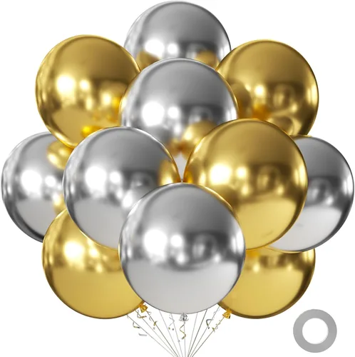 Miniatura 33 de KALOR Globos color morado ceniza de 18 pulgadas, 10 globos de látex mate, globos redondos grandes para bodas, baby shower, fiestas de cumpleaños