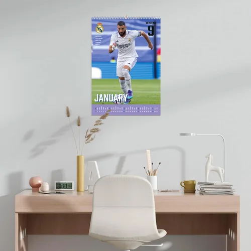 Miniatura 5 de Grupo Erik Real Madrid - Calendario de pared A3 2023 FSC 11.7 x 16.5 pulgadas - 11.7 x 16.5 in Agenda de 12 meses Calendario A3 2023
