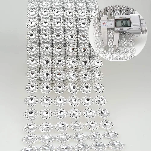 Miniatura 5 de Storystore - Cinta de diamantes de imitación para decoración de cumpleaños, novia, té de canastilla, tarta de boda, arte y manualidades, jarrón