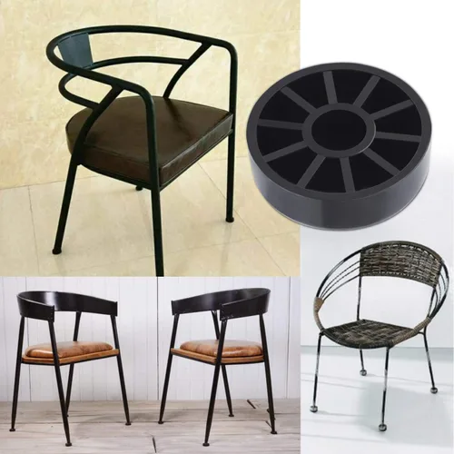 Miniatura 7 de Paquete de 24 protectores antideslizantes de hierro para muebles de patio al aire libre para sillas y patas de mesa