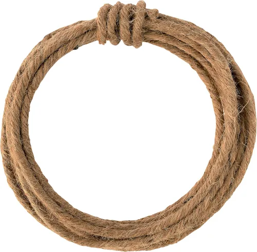 Ashland Cordel natural con cable de 0.157 in, paquete de 12 ct