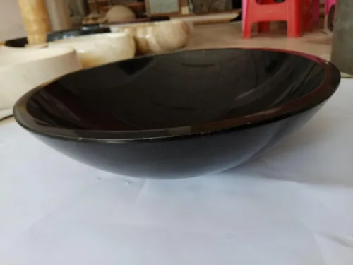 VS430SHXI Shanxi Fregaderos de piedra natural de granito negro puro lavabos de baño