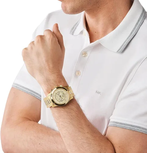 Miniatura 4 de Michael Kors Runway - Reloj cronógrafo de acero inoxidable, MK8077 - Cronógrafo de pista