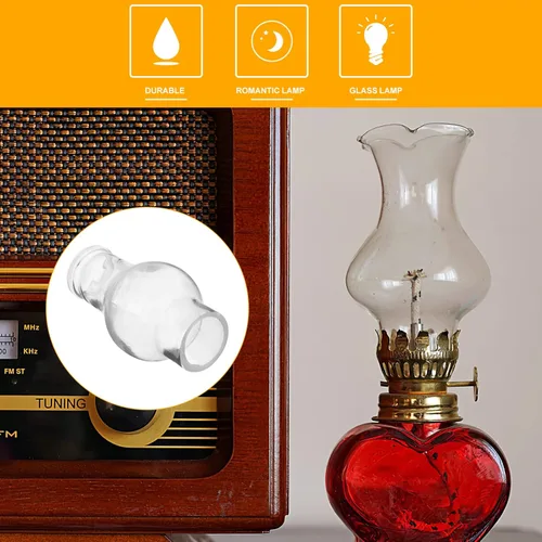 Miniatura 5 de Zerodeko Cubiertas de lámpara de aceite, pantallas de lámpara de queroseno, pantallas de lámpara, chimenea, lámpara de queroseno, cubierta