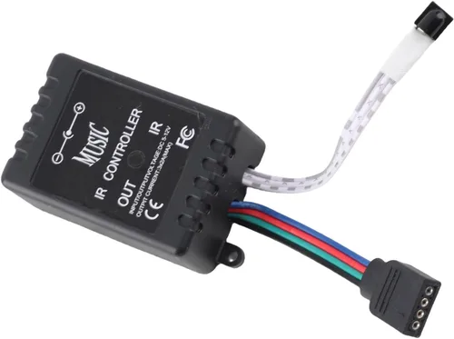 Miniatura 9 de Controlador de música LED, control remoto con sensor de sonido, ligero, compacto y portátil, utilizado para controlar lámparas LED, para KTV