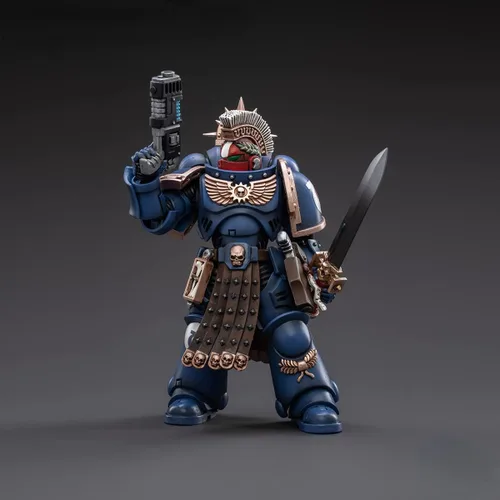 Pipigirl Figuras de acción de soldado de licencia genuina 1/18, kits de modelos de guerrero extremo militar militar de 4 pulgadas (Ultramarines