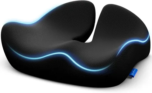 ZIKEE Cojín de asiento pionero para aliviar la presión, cojín ergonómico para silla de oficina para ciática, espalda, hemorroides y alivio del dolor
