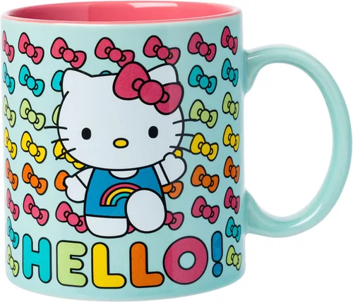 Miniatura 27 de Silver Buffalo Strawberry Shortcake Bake the World a Better Place - Taza ancha de cerámica con leche, 17 onzas