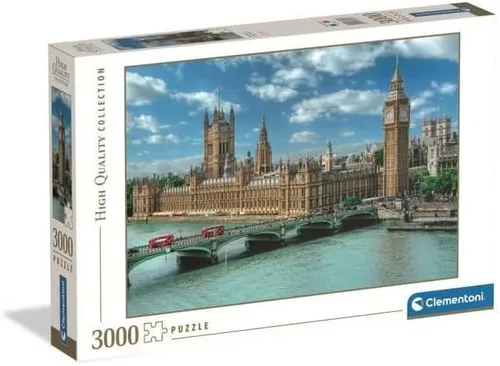 Clementoni 33037 - Rompecabezas de 3000 piezas para adultos y adolescentes, con temática de Casas del Parlamento en Londres, idea de regalo para