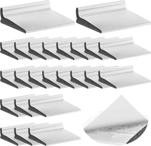 Miniatura 13 de Pangda 10 piezas de sello de esquina para puerta, sellos de esquina de marco autoadhesivos elevados detrás de la protección contra el clima