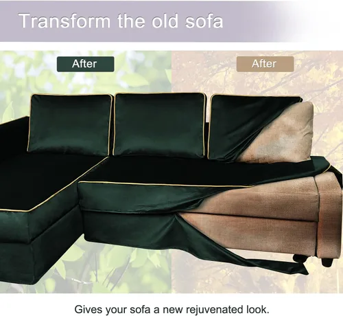 Miniatura 6 de IKEA Friheten - Funda de sofá solo para sofá cama, fundas de sofá para sofá esquinero pequeño, fundas de sofá para sala de estar con cojín y fundas