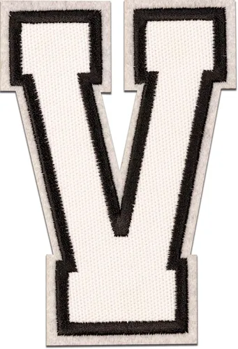 Miniatura 70 de Parches de letras termo-adhesivas de alta calidad – Lindas letras para ropa – Parche universitario para ropa – Letras bordadas de 4 1/2 parches