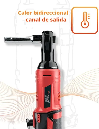 Miniatura 3 de AOBEN Juego de llaves de trinquete eléctricas inalámbricas, kit de herramientas de trinquete de 3/8 pulgadas 12 V con 2 paquetes de batería de iones