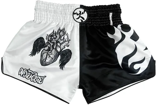 HUOLEI Pantalones cortos Muay Thai para hombres y mujeres, pantalones cortos de boxeo MMA de alta calidad.