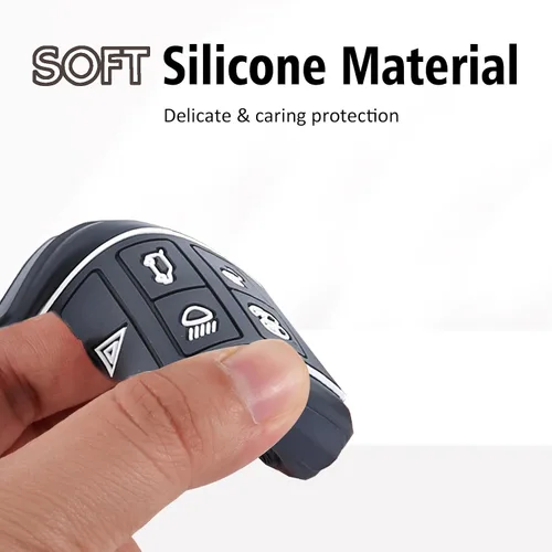 Miniatura 6 de Funda de silicona suave de alta calidad para llavero Land Rover, llavero resistente con funda compatible con Jaguar Land Rover Range Evoque Velar