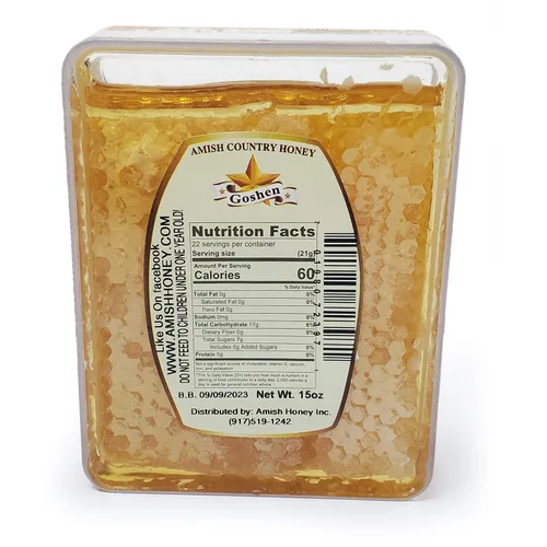 Miniatura 2 de Goshen Amish - Peine de primavera puro extremadamente crudo, panal de abeja, 100% natural, antioxidante, antioxidante, enzimas antimicrobianas