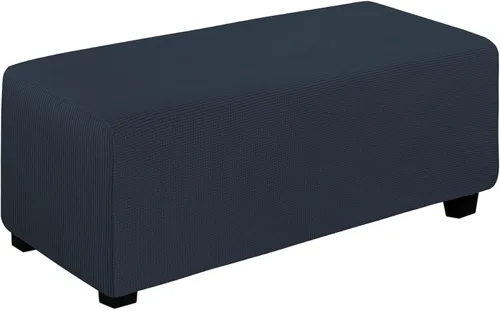 Miniatura 133 de Easy-Going Funda Elástica para Otomana Taburete de Almacenamiento Plegable Protector de Muebles Funda Rectangular Suave con Parte Inferior Elástica