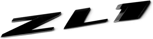 1 pieza de emblema ZL1 negro OEM ZL1 letra trasera lateral Zl1 puerta compatible con Zl1 1LE Ss Rs (negro mate)