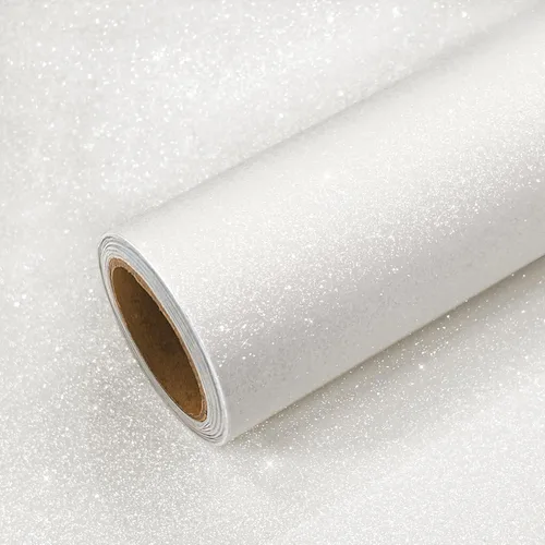 Miniatura 9 de VEELIKE Papel tapiz con purpurina púrpura brillante, para pegar y despegar, papel de contacto con purpurina extraíble de 15.7 x 354 pulgadas