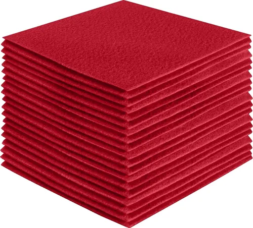 Miniatura 33 de FabricLA Hojas de fieltro acrílico para manualidades, cuadrados de fieltro precortados suaves de 4 x 4 pulgadas (3.9 in x 3.9 in), utiliza hojas