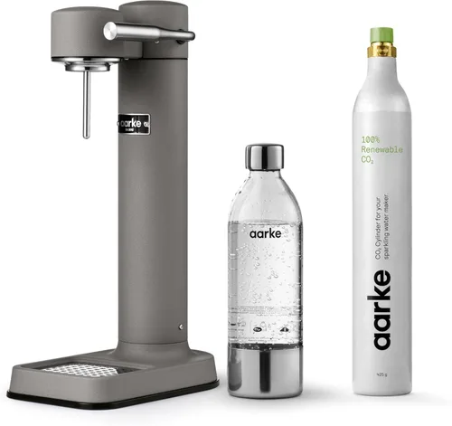 Miniatura 17 de Aarke Carbonator lll con cilindro de CO2, máquina de agua con gas y carbonatación, acero inoxidable con botella reutilizable PET sin BPA, volumen
