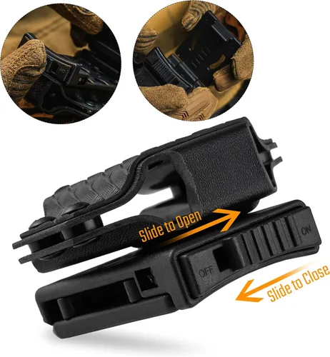 Miniatura 5 de TACTICAL GEEK TX1 - Funda multiherramienta EDC, funda ajustable con clip trasero para cinturón, multiherramienta no incluida (negro)