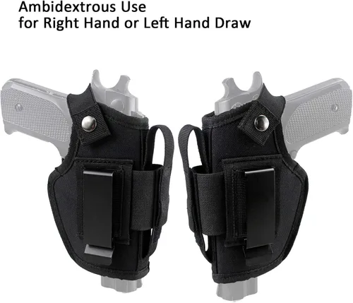Miniatura 3 de Funda de transporte oculta IWB OWB con ranura para cargador para mano derecha e izquierda se adapta a pistolas subcompactas a grandes, versión 2.0