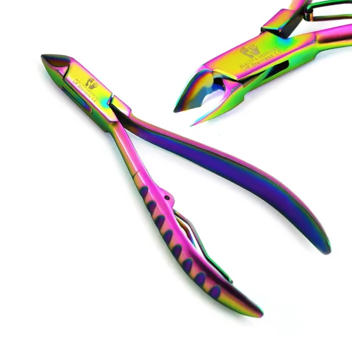 Miniatura 2 de Kit de manicura y pedicura profesional de 5 piezas, multicolor, empujador de cutículas, pinzas, pinzas, pinzas, pinzas, varita mágica