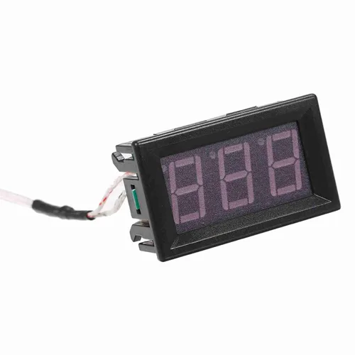 Fafeicy Industrial Digital Thermometer, K Type Thermocouple Probe with LED Display, -30 to 800 Celsius, Perfect for Water Heater and Industrial Green