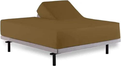 Miniatura 14 de Juego de sábanas Flex Cal- King de cabeza dividida para cama ajustable, sábanas de algodón egipcio de 600 hilos, transpirables, 32 sábanas