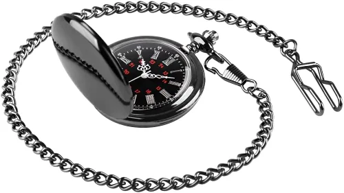 Miniatura 5 de Tiong Reloj de bolsillo de aleación vintage suave con cadena de números romanos a escala