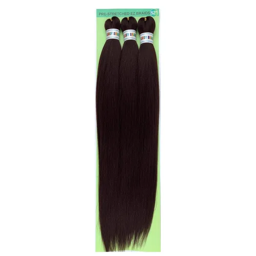 Miniatura 80 de Pelo corto negro trenzado preestirado de 14 pulgadas para trenzas sin nudos, pelo sintético 1B trenzado para trenzas Bob Box