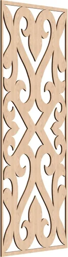 Miniatura 64 de Keene Paneles de pared decorativos de madera con calado, 9 3/8 pulgadas de ancho x 24 3/8 pulgadas de alto x 1/4 de alto, roble rojo rojo (Red Oak)