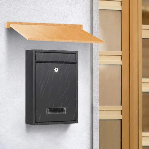 Miniatura 6 de Buzones montados en la pared con cerradura de llave, buzones con cerradura montados en la pared, buzón de correo vertical con cerradura de llave