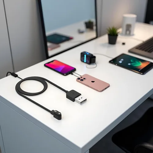 Miniatura 4 de Compatible con cargador de reloj inteligente Da Fit, cable de carga USB de repuesto para reloj inteligente, reloj inteligente, cables de repuesto