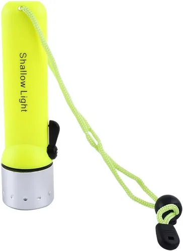 Miniatura 7 de Linterna de buceo LED, impermeable 180LM buceo luz LED antorcha con correa de mano para deportes submarinos