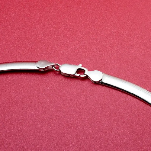 Miniatura 6 de Ross-Simons Italian 6mm Sterling Silver Omega Necklace