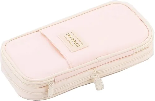 Miniatura 17 de Arnuixty Estuche de almacenamiento grande para lápices, bolsa para bolígrafos con cremallera, organizador de gran capacidad para oficina, caja