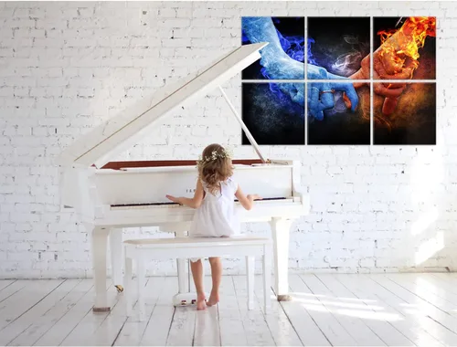 Miniatura 4 de JBER Art Acoustic Panels, 72×48 Inches Acoustical Wall Panels, Sound Absorbing Wall Art, Decorative Acoustic Panels, Soundproof Wall Panels for LOVE
