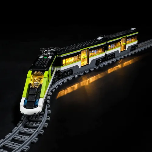 Miniatura 3 de YEABRICKS Luz LED para Lego-60337 City Express modelo de bloques de construcción de tren de pasajeros (juego de Lego no incluido)